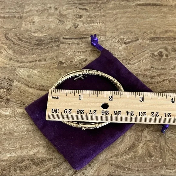 Mia Fiore gold over 925 sterling silver bangle bracelets. - Picture 3 of 7